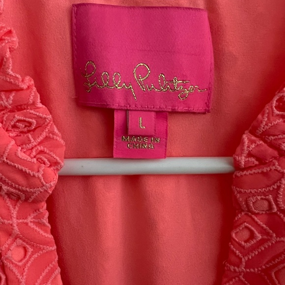 Lilly Pulitzer Novella Medallion Eyelet Dress in Coral - Picture 3 of 3